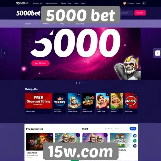 Experiência do usuário no site 5000 bet